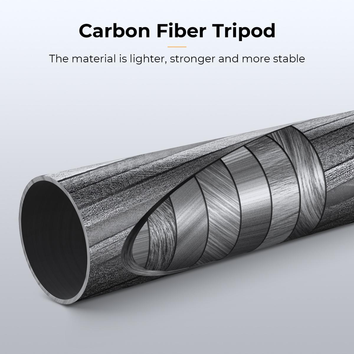 K&F CONCEPT KF09.116 X254C4+BH-30L Carbon Fiber Tripod