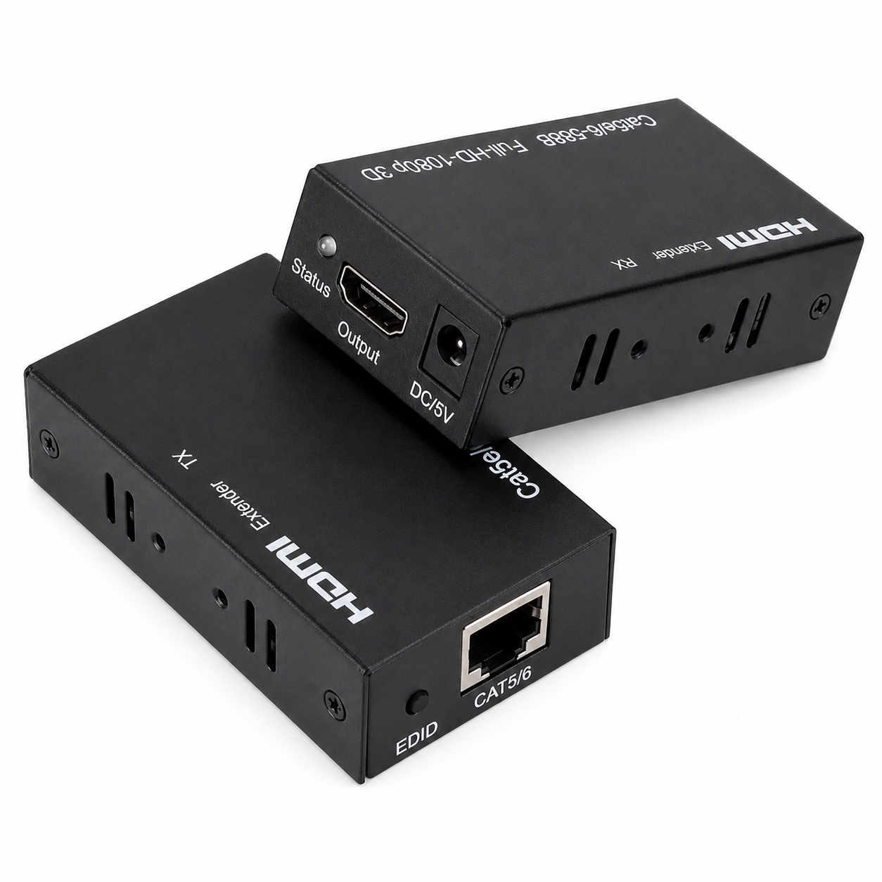 HDMI EXTENDER 60m ตัวขยายสัญญาณ HDMI ผ่านสาย LAN CAT5e/CAT6