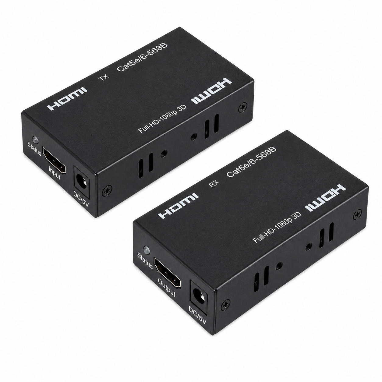 HDMI EXTENDER 60m ตัวขยายสัญญาณ HDMI ผ่านสาย LAN CAT5e/CAT6